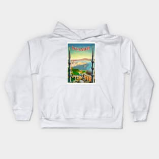 Istanbul Turkey Vintage Poster 1939 Kids Hoodie